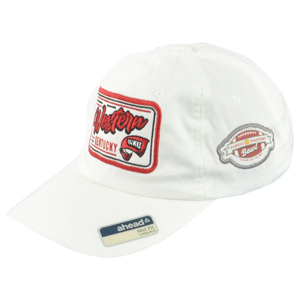 NCAA Ahead WKU Western Kentucky Hilltoppers Famous Toastery Bowl White Hat Cap
