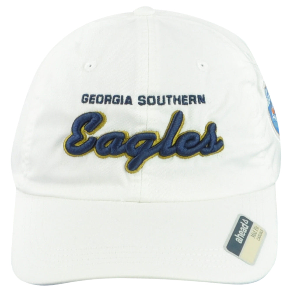 NCAA Ahead Georgia Southern Eagles Myrtle Beach Bowl Adjustable White Hat Cap