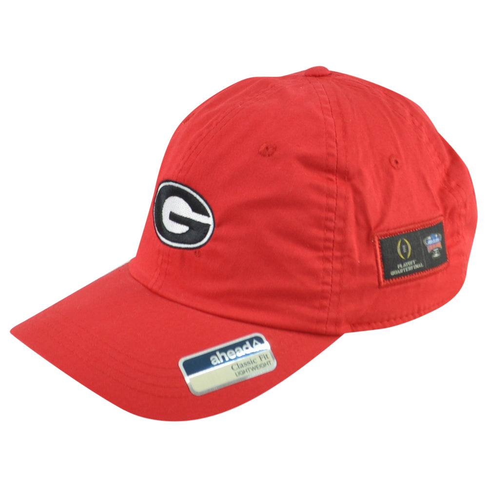 NCAA Ahead Georgia Bulldogs Playoff Adjustable Classic Red Adults Men Hat Cap