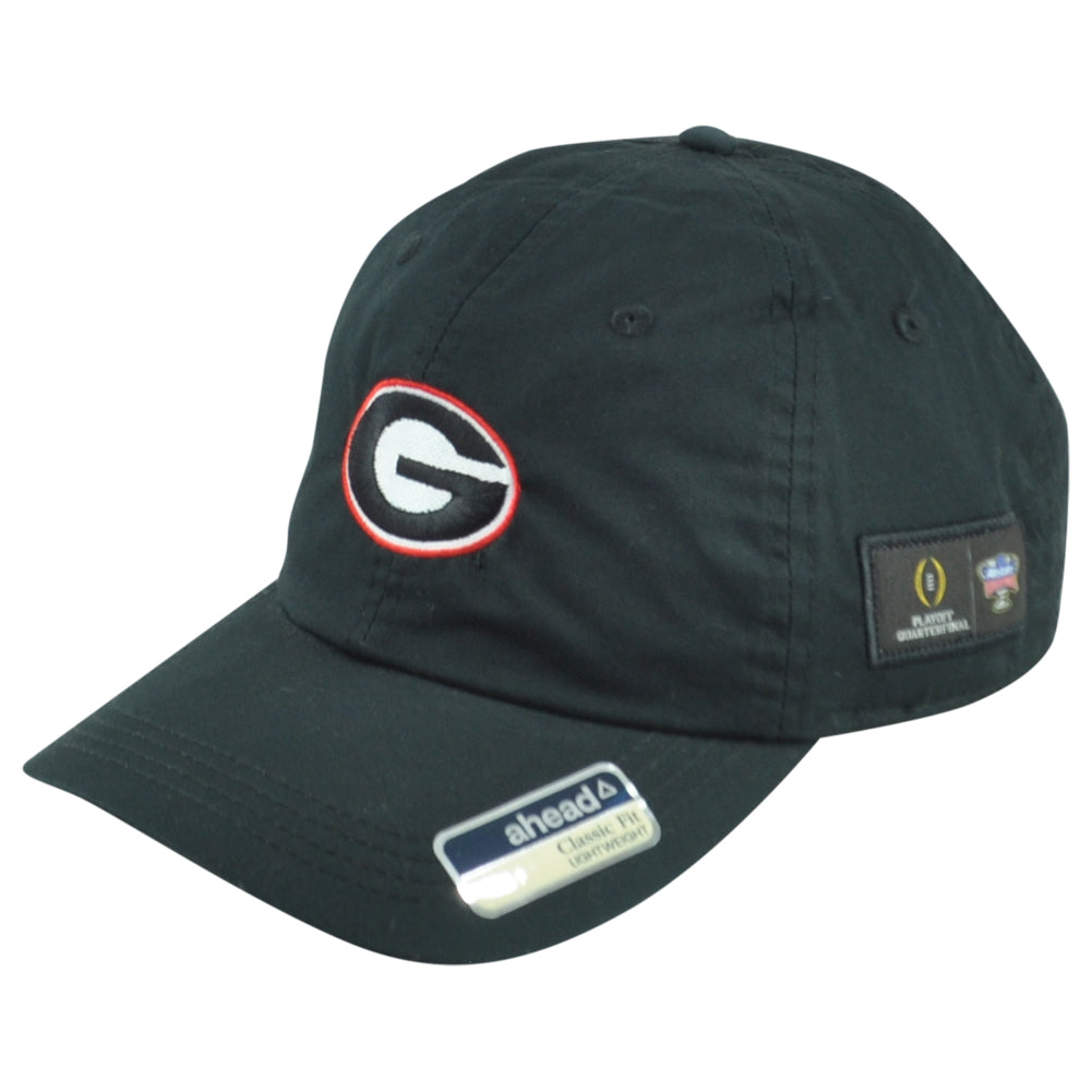NCAA Ahead Georgia Bulldogs Playoff Adjustable Classic Curved Bill Adult Hat Cap