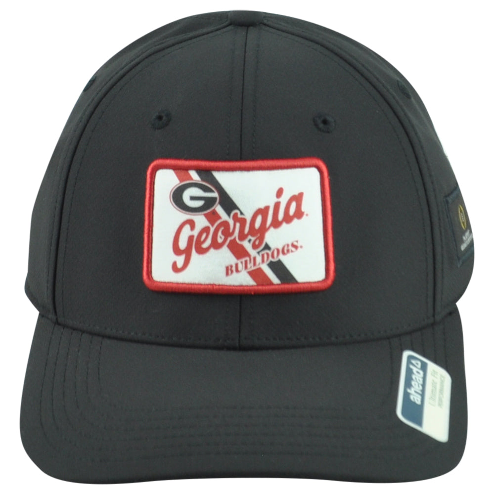 NCAA Ahead Georgia Bulldogs Playoff Adjustable Black Curved Bill Adult Hat Cap