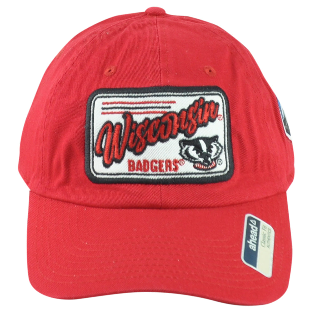 NCAA Ahead Wisconsin Badgers Reliaquest Bowl Classic Fit Adjustable Red Hat Cap