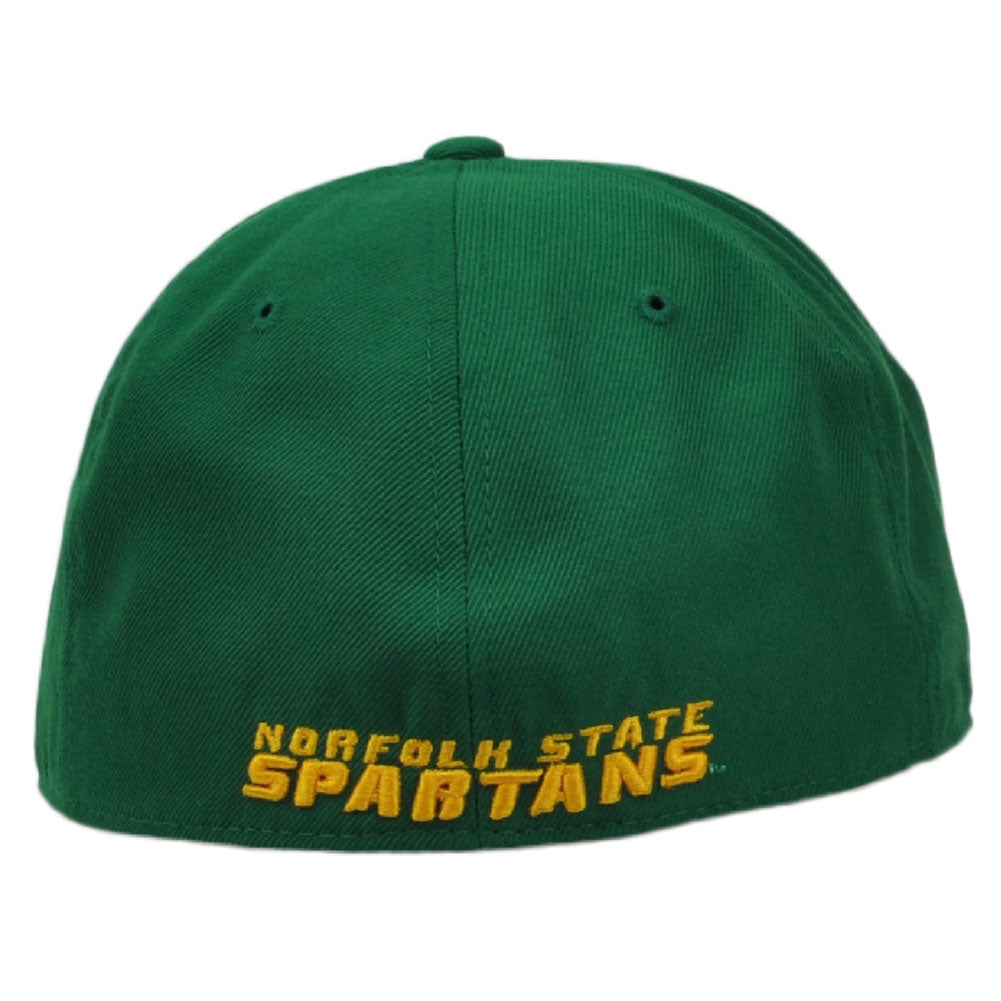 NCAA Original Zephyr Norfolk State Spartans Fitted Size Flat Bill Hat Cap Green