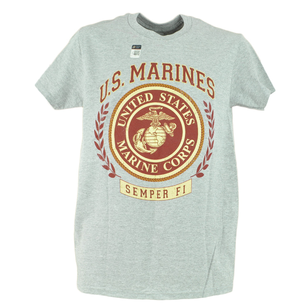 United States Marines Corps USMC Semper Fi Military Red Adults Tshirt Tee