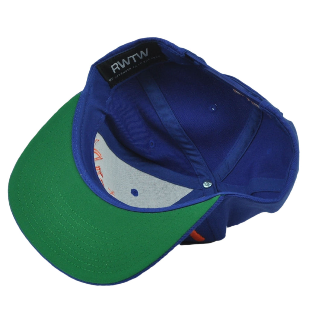 RWTW Logo Roll With The Winner New York Blue Burgundy Snapback Hat Cap Wining NY