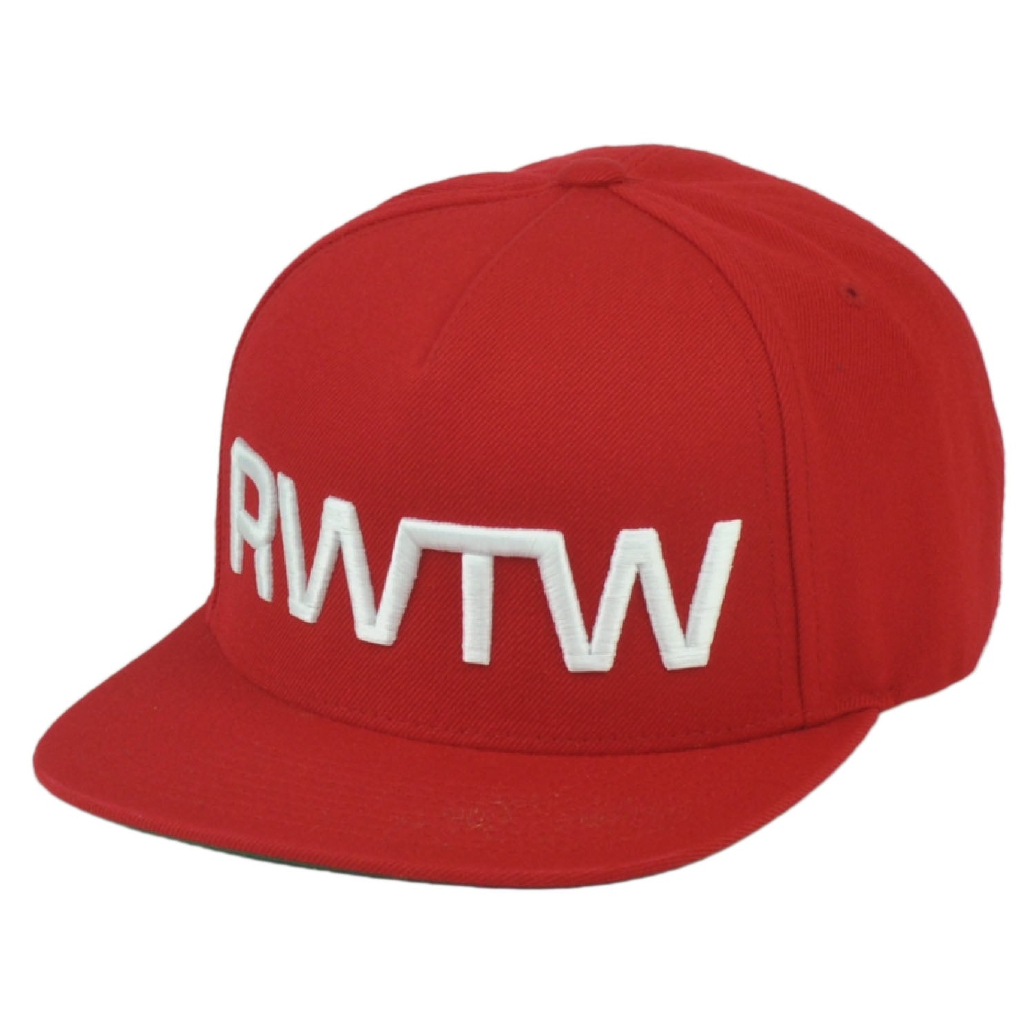 RWTW Logo Roll With The Winner Red Flat Bill Snapback Hat Cap Flag Brand Wining