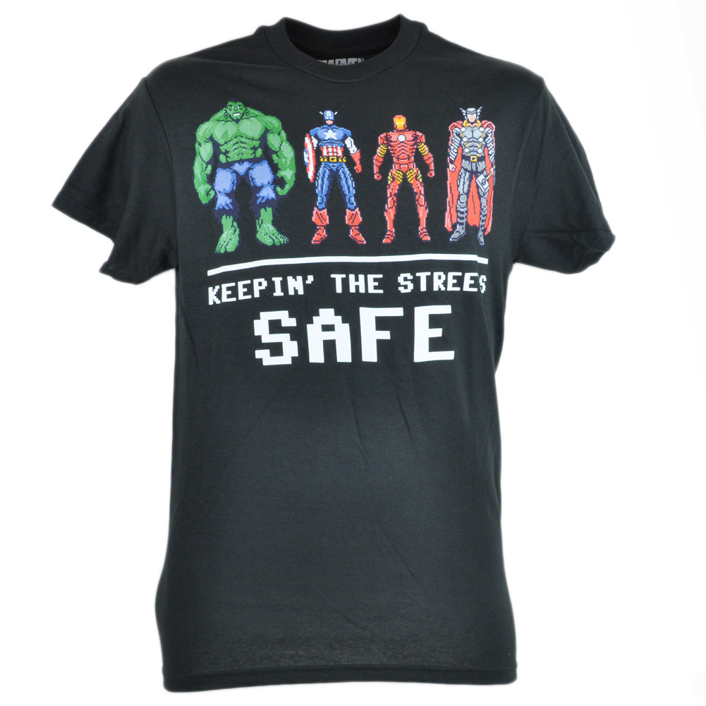 Marvel Comics Avengers Keepin The Streets Safe Digital Tshirt Heroes Tee