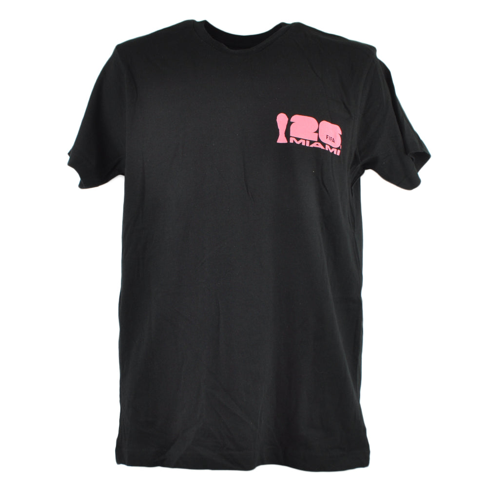 FIFA World Cup 2026 Miami Host City Short Sleeve Black Pink Tshirt Tee
