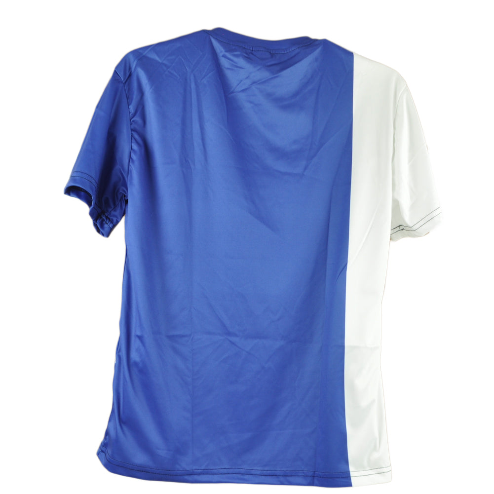 Cape Verde Country Island Soccer Crew Neck Short Sleeve Blue White Jersey