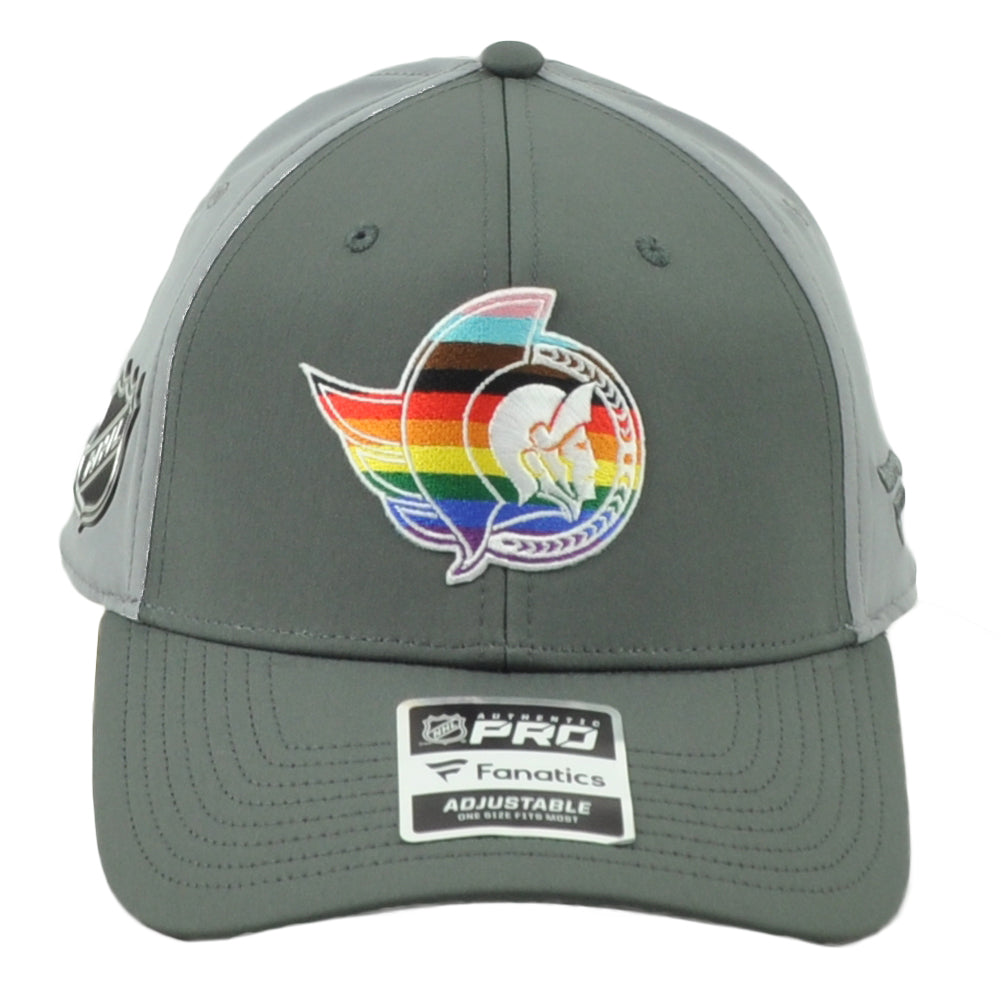NHL Fanatics Authentic Pro Ottawa Senators Pride Night Snapback Adults Hat Cap