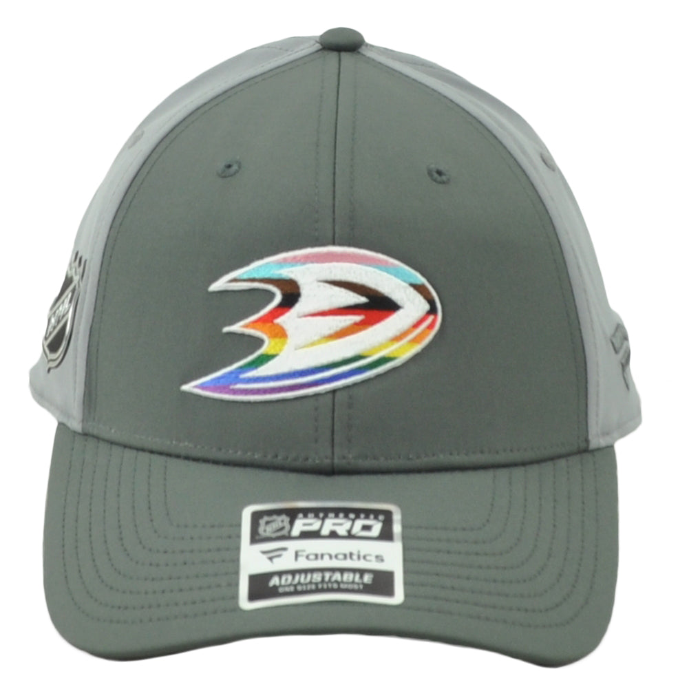NHL Fanatics Authentic Pro Anaheim Ducks Adults Pride Night Snapback Hat Cap