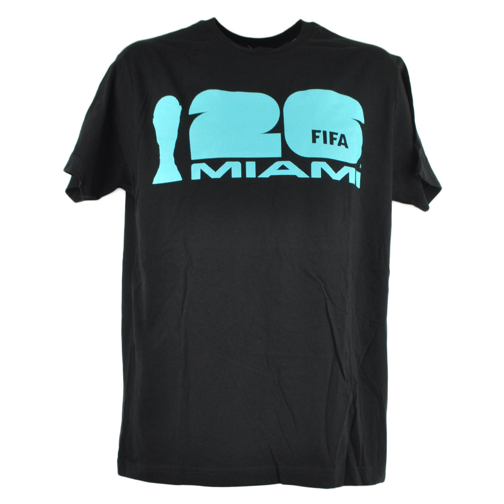 FIFA World Cup 2026 Miami Host City Short Sleeve Crew Neck Tshirt Tee