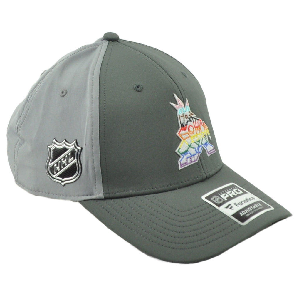 NHL Fanatics Authentic Pro Arizona Coyotes Adults Pride Night Snapback Hat Cap