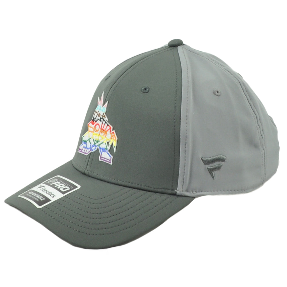 NHL Fanatics Authentic Pro Arizona Coyotes Adults Pride Night Snapback Hat Cap
