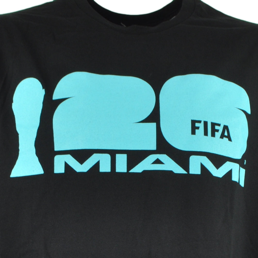 FIFA World Cup 2026 Miami Host City Short Sleeve Crew Neck Tshirt Tee