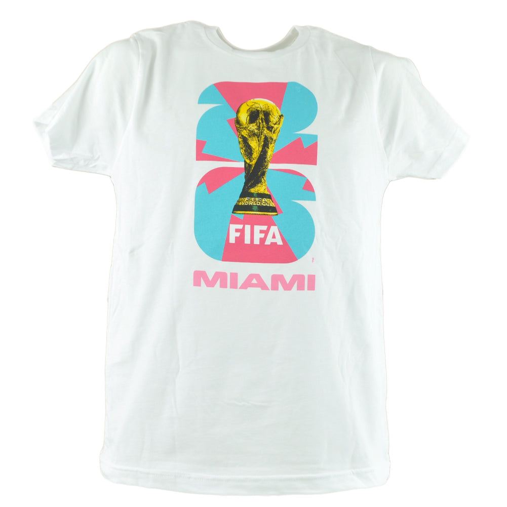 26 Fifa World Cup Miami Host City White Youth Soccer Futbol Tshirt Tee
