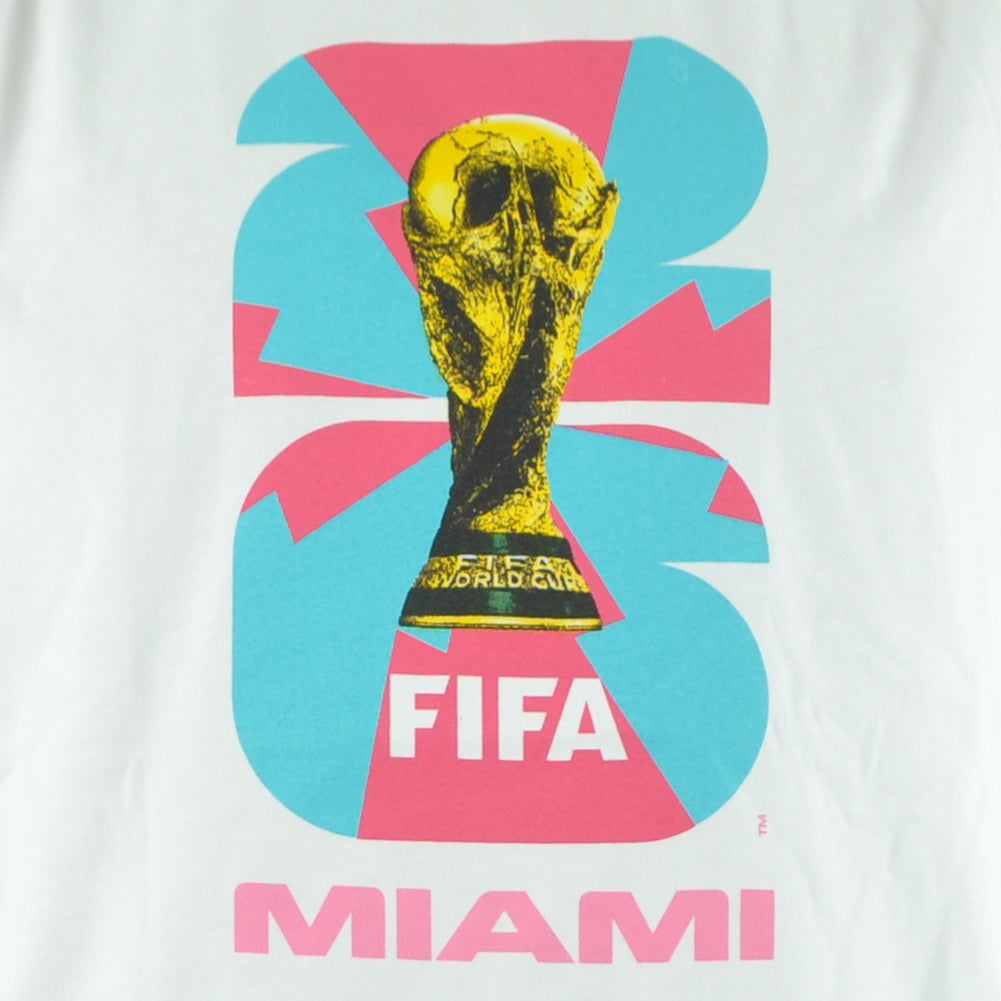 26 Fifa World Cup Miami Host City White Youth Soccer Futbol Tshirt Tee