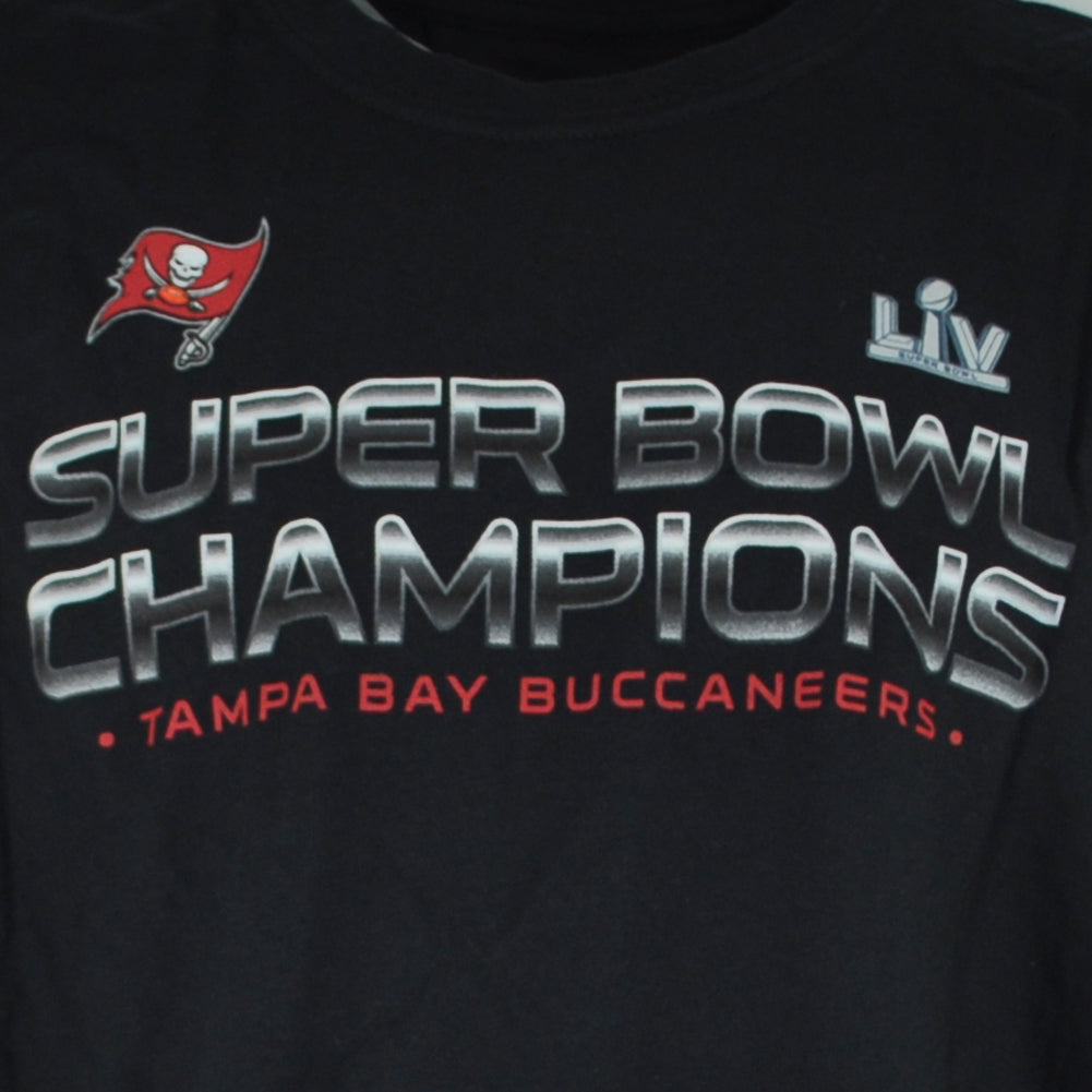 NFL Tampa Bay Buccaneers Super Bowl LV Champions Signed Adults Tshirt Tee