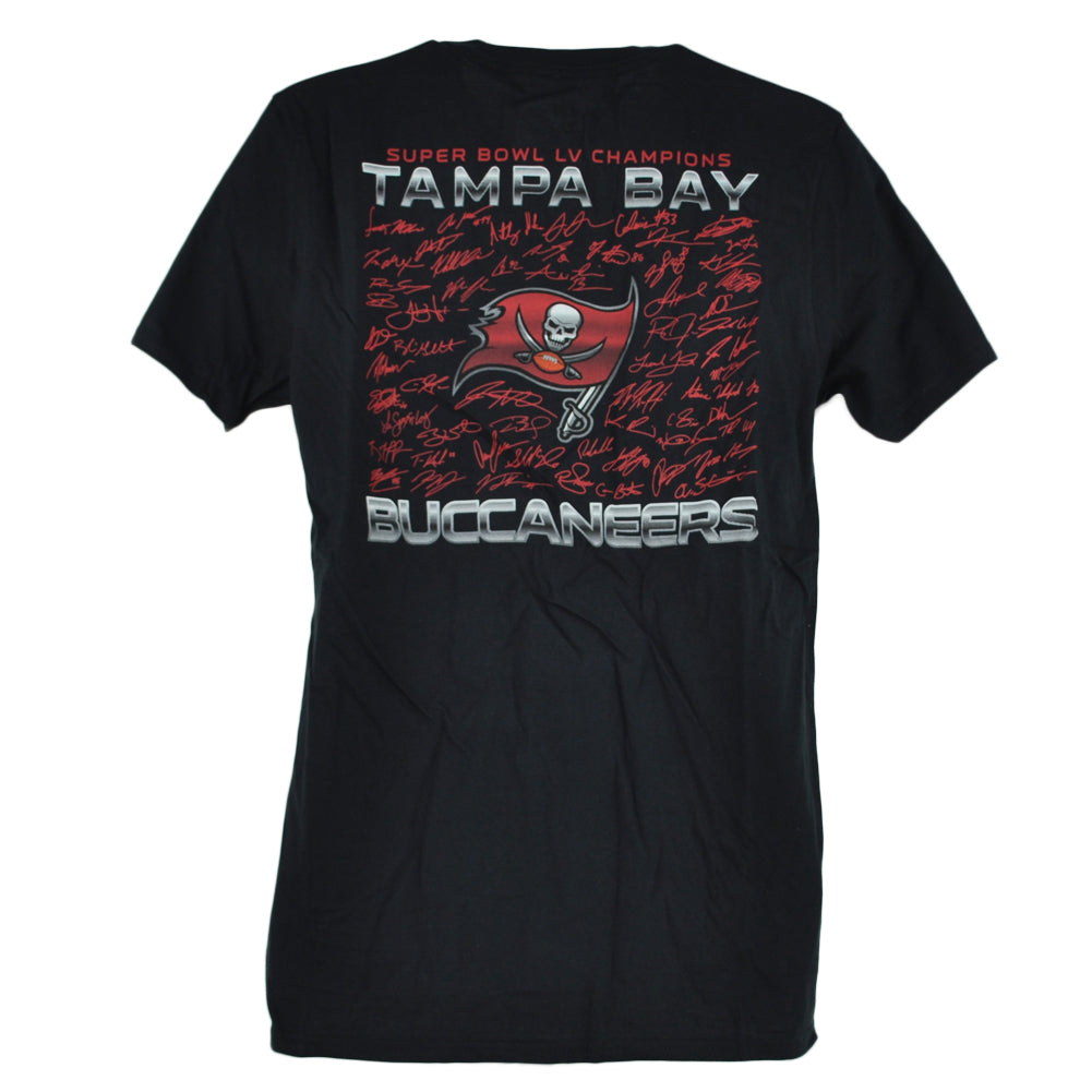NFL Tampa Bay Buccaneers Super Bowl LV Champions Signed Adults Tshirt Tee