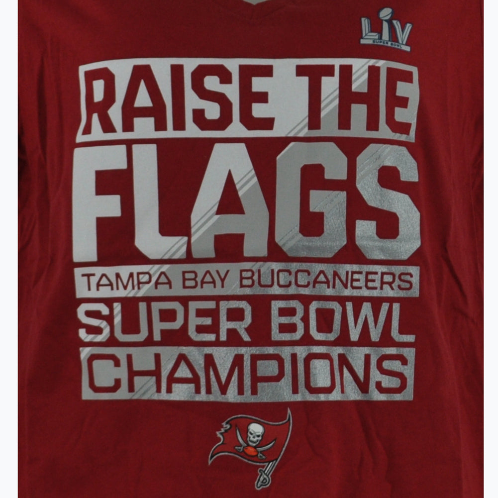 NFL Tampa Bay Buccaneers Super Bowl LV Champions Raise Womens Tshirt Tee