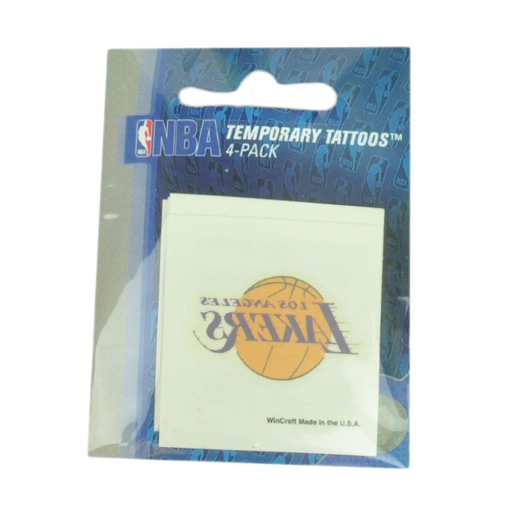 NBA Los Angeles Lakers LA 4 Pack Tattoos Win Craft Sports Quick Easy Logos Fan
