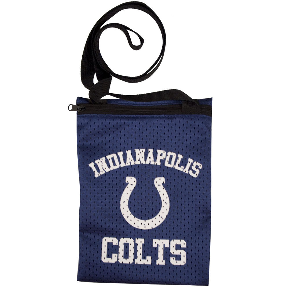NFL Indianapolis Colts Messenger Jersey Mesh Bag Ladies Women Handbag Purse Blue