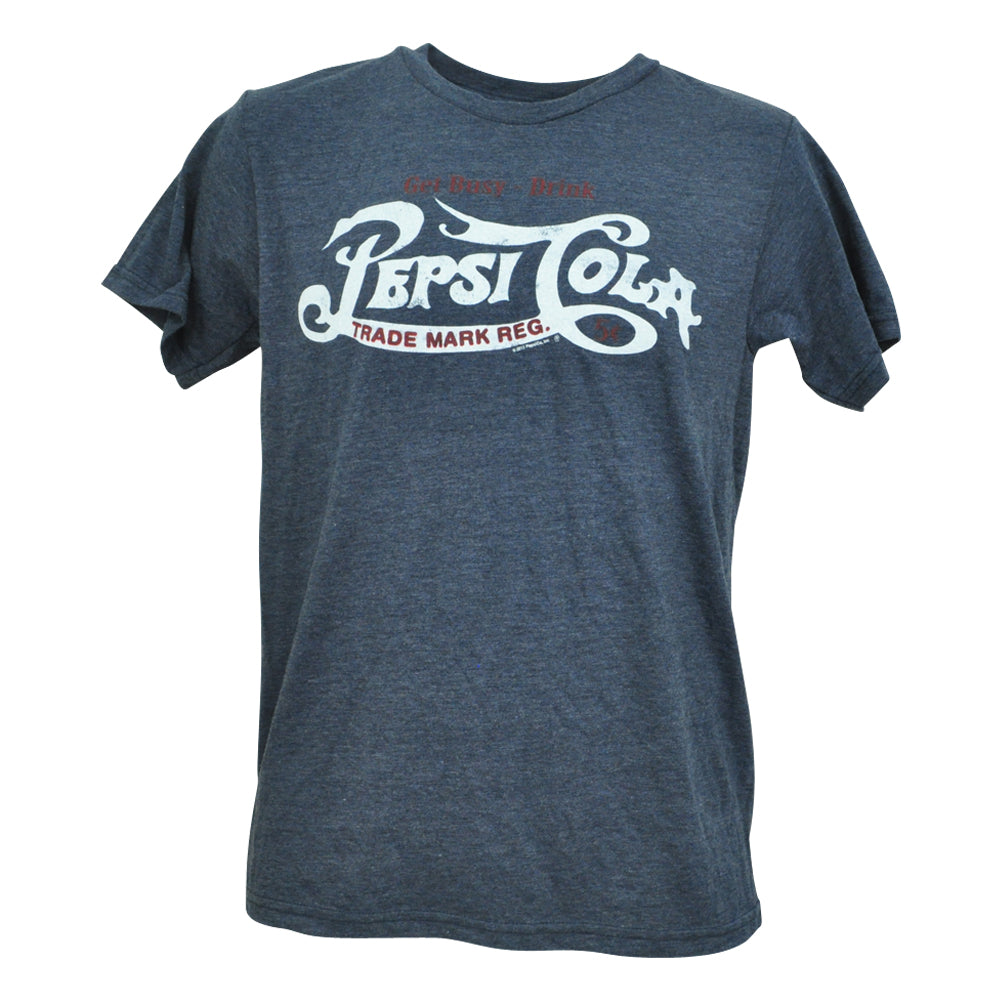 Pepsi Cola Get Busy Drink Soda Fountain Men Pop Tshirt Shirt Crew Neck