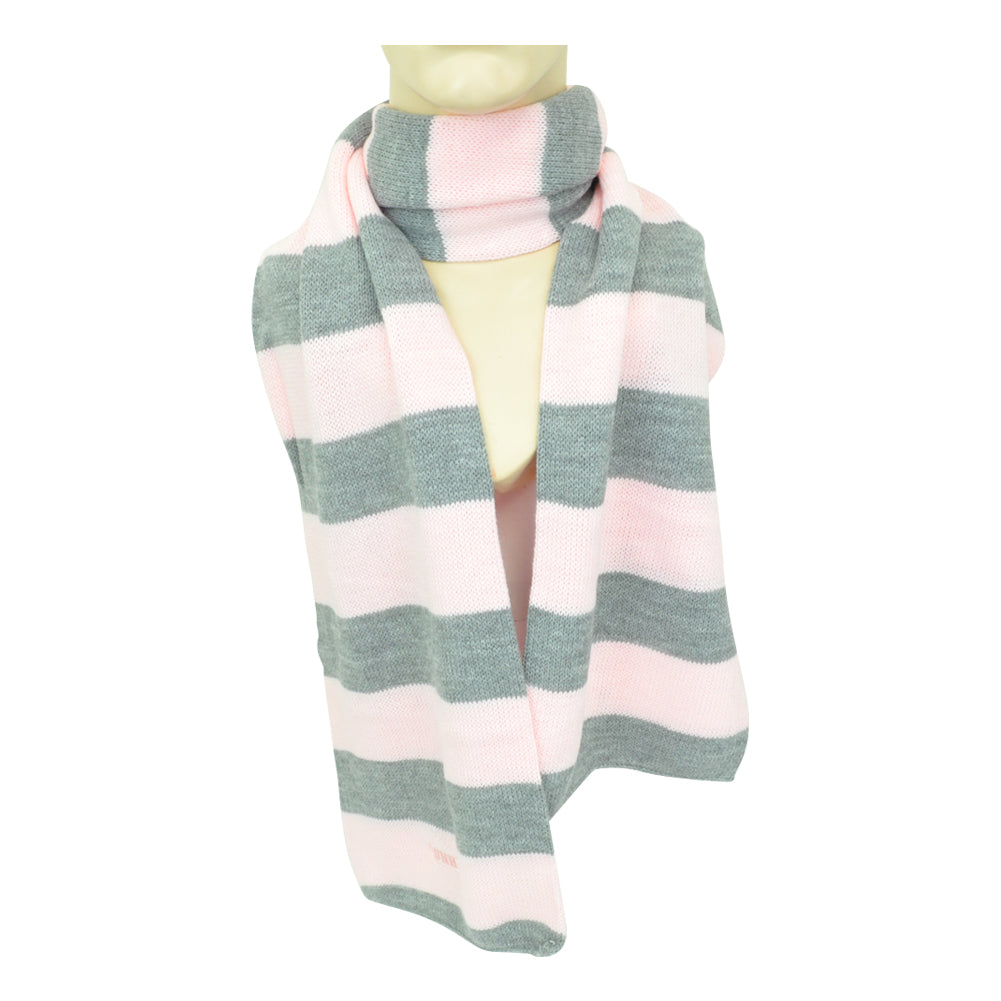 NCAA American Needle UNH New Hampshire Wildcats Women Ladies Striped Scarf Pink