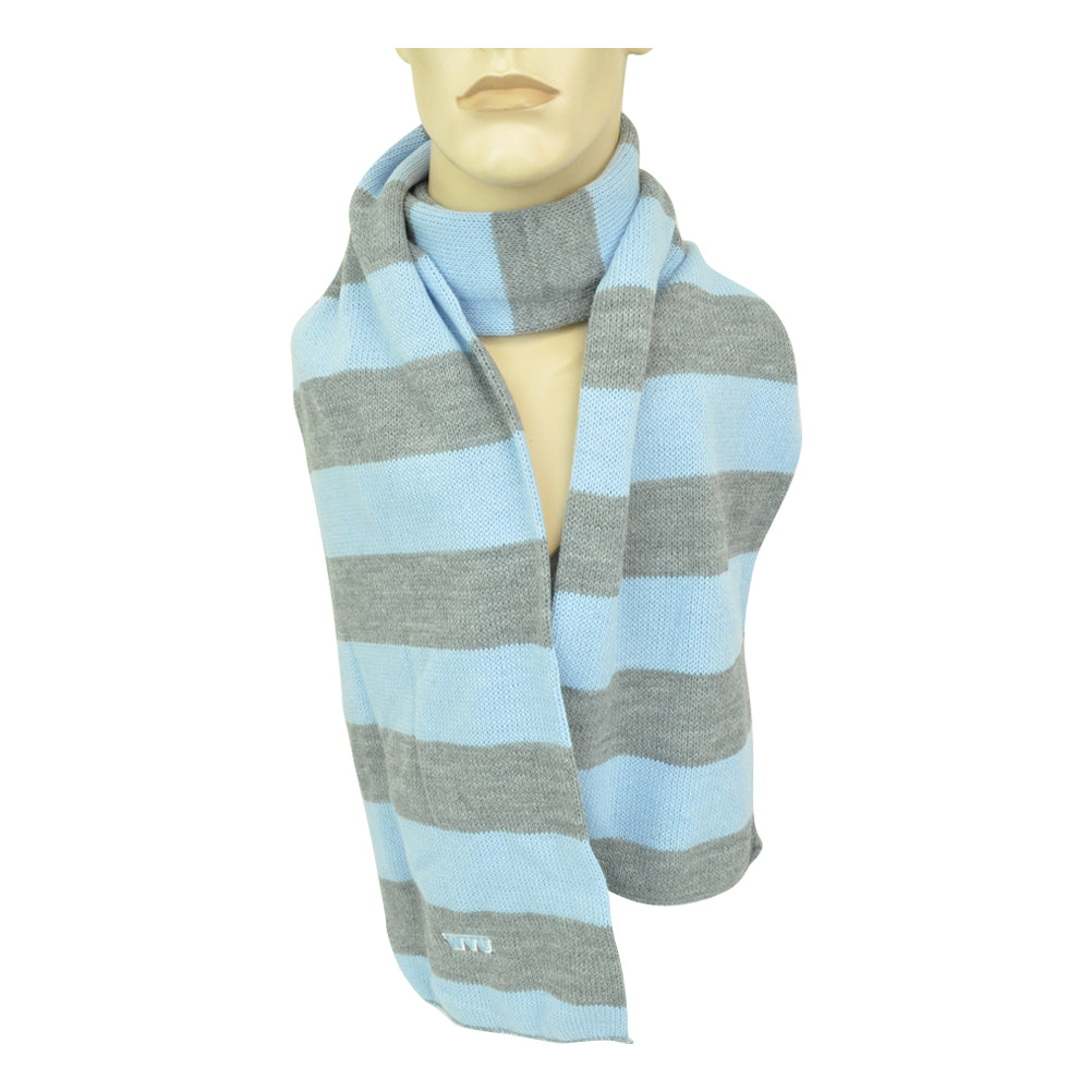 NCAA American Needle West Virginia Mountaineers Womens Ladies Striped Scarf Blue