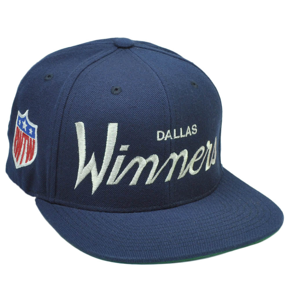 RWTW Dallas Roll With The Winners Snapback Hat Cap Navy Blue Silver Winning Team