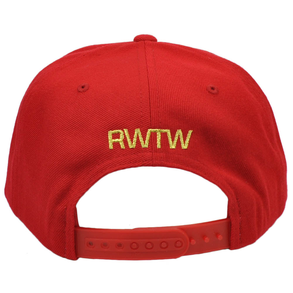RWTW Logo Flag Roll With The Winners Winning Snapback Hat Cap Lebron Red Gold