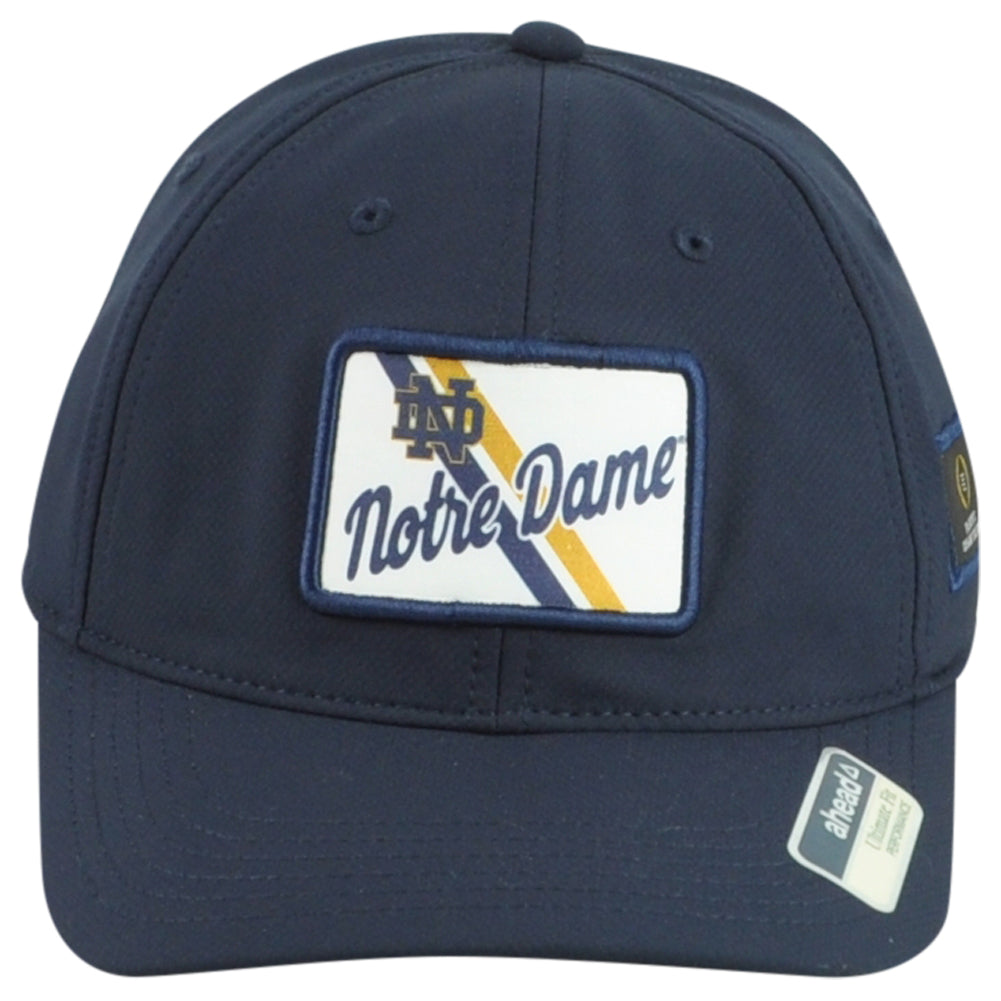 NCAA Ahead Notre Dame Fightin' Irish Playoff Adults Ultimate Fit Navy Hat Cap