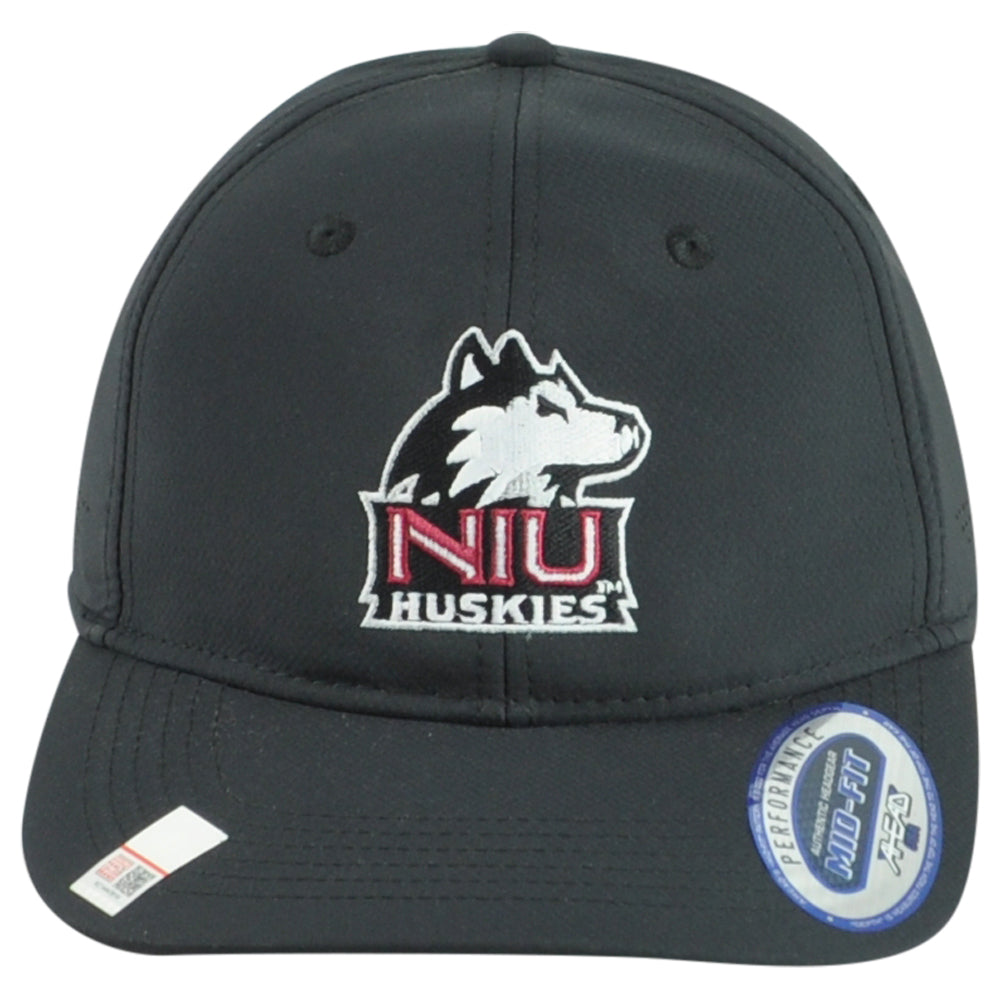 NCAA Ahead NIU Northern Illinois Huskies Cure Bowl Black Mid-Fit Men Hat Cap