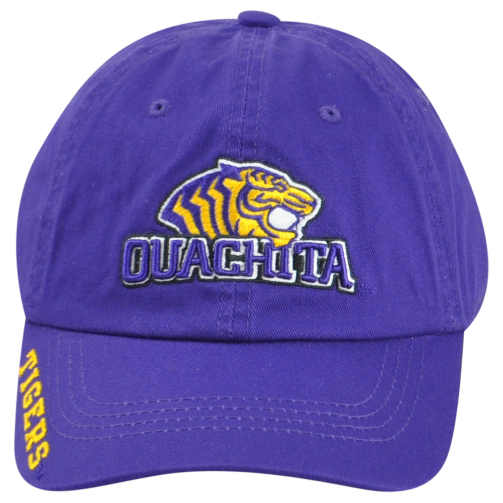 NCAA Captivating Ouachita Tigers Relaxed Purple Adjustable Adults Men Hat Cap