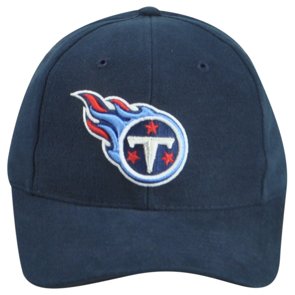 NFLTennessee Titans Navy Structured Adults Men Adjustable Curved Bill Hat Cap