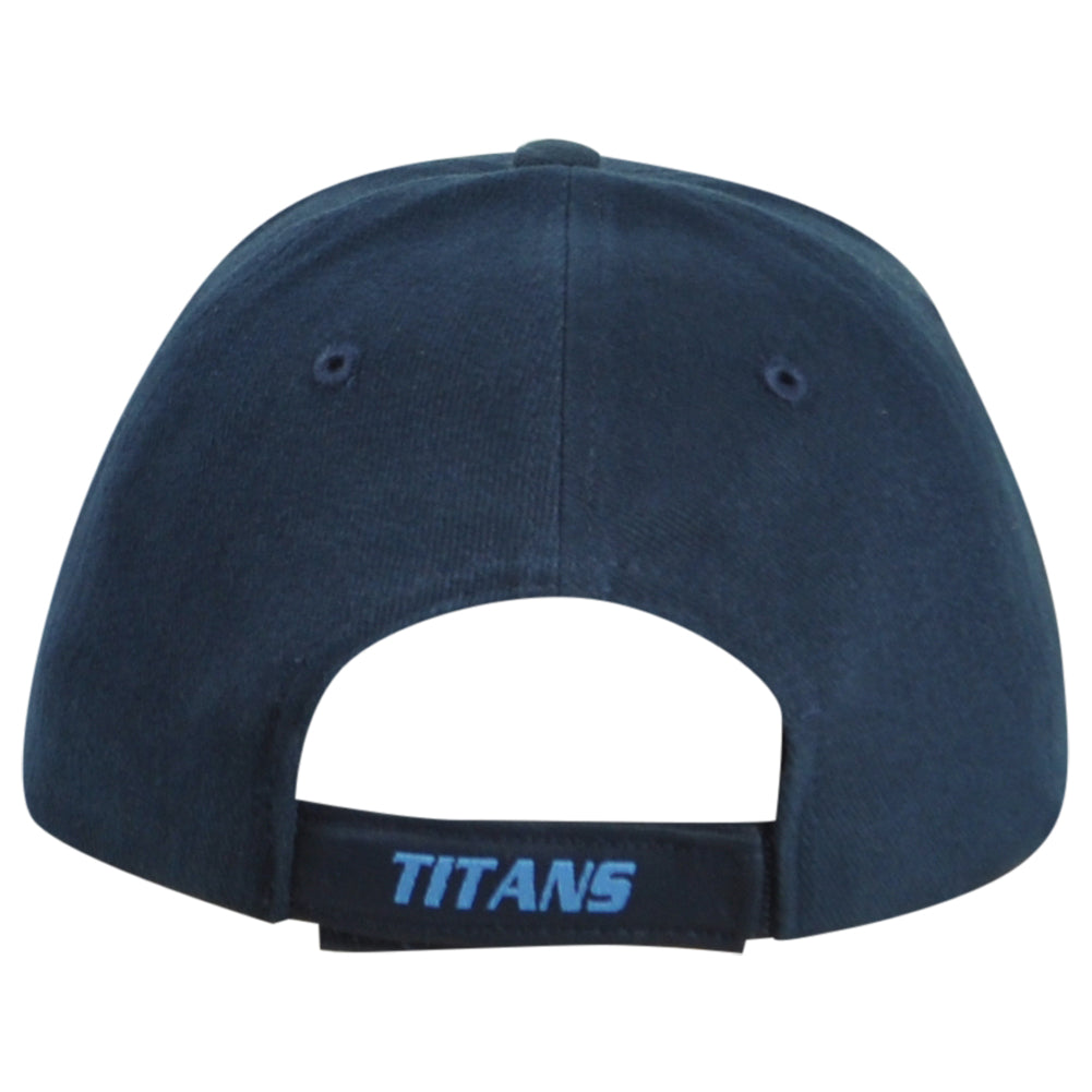 NFLTennessee Titans Navy Structured Adults Men Adjustable Curved Bill Hat Cap