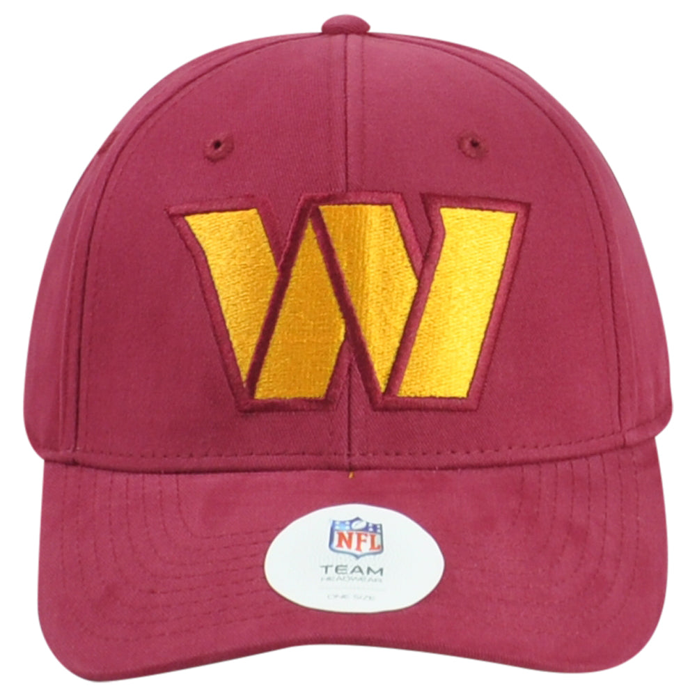 NFL Washington Commanders Structured Adults Men Adjustable Curved Bill Hat Cap