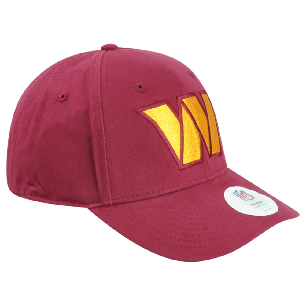 NFL Washington Commanders Structured Adults Men Adjustable Curved Bill Hat Cap
