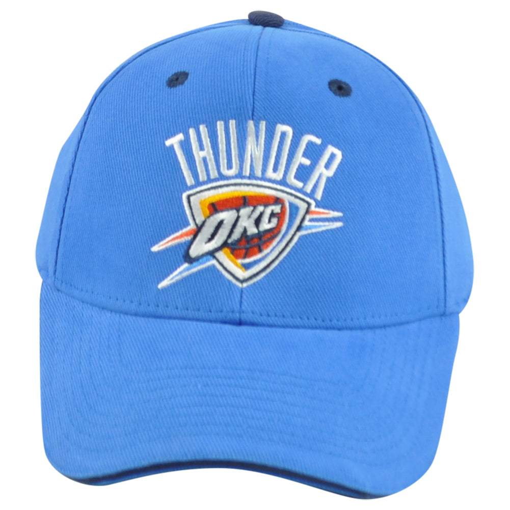 NBA Oklahoma Thunders Adults Curved Bill Blue Men Adjustable Structured Hat Cap