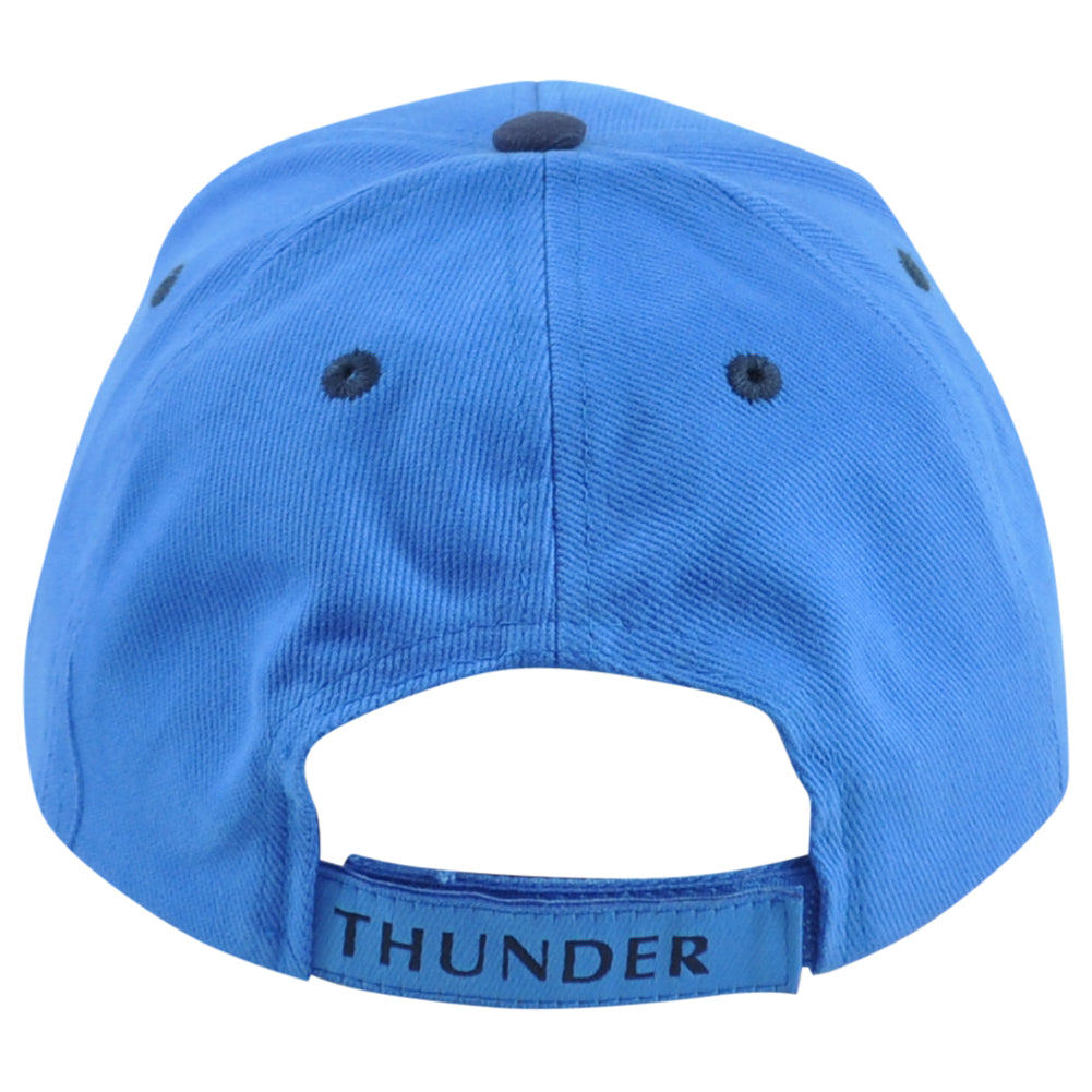 NBA Oklahoma Thunders Adults Curved Bill Blue Men Adjustable Structured Hat Cap