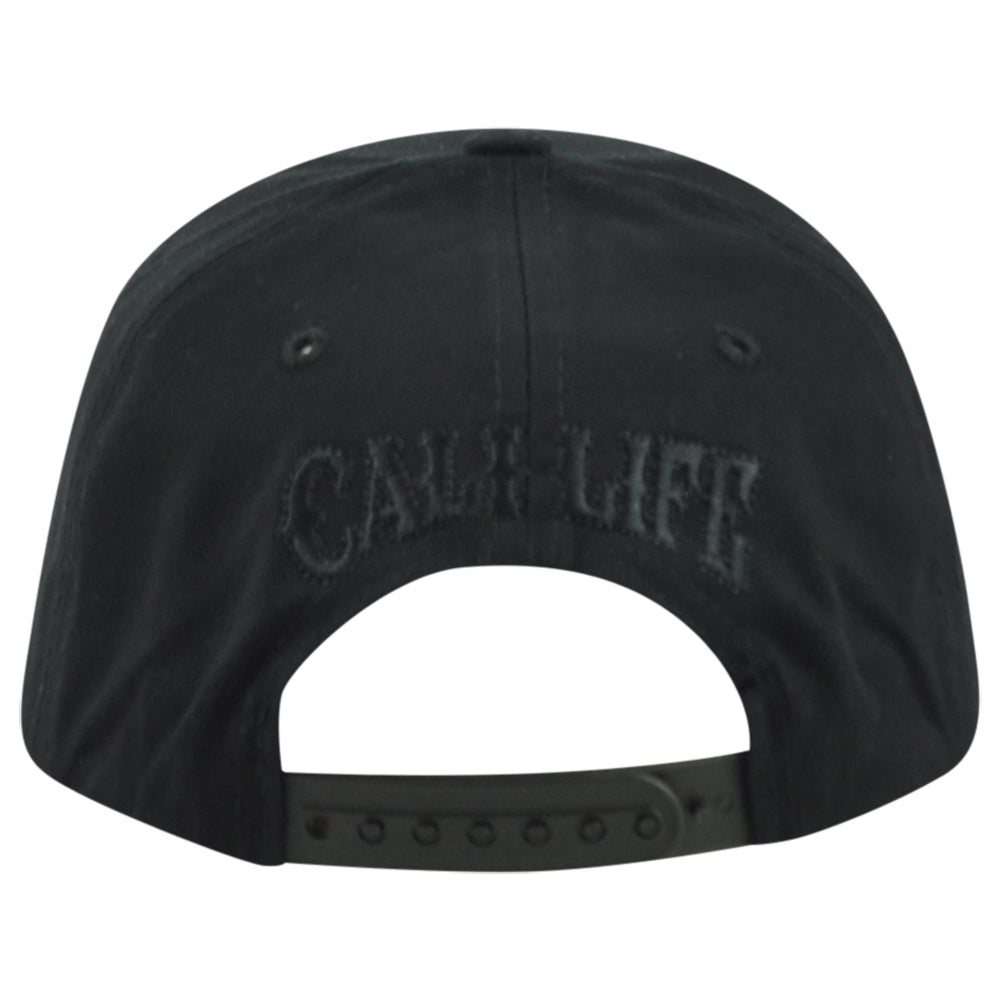Grizzly Lids Cali Life California USA Cadet Fatigue Black Adjustable Hat Cap