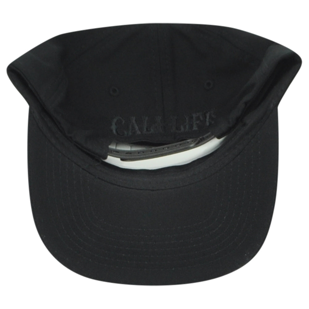 Grizzly Lids Cali Life California USA Cadet Fatigue Black Adjustable Hat Cap
