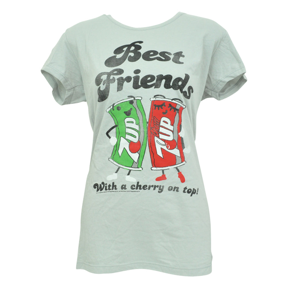 Seven 7 Up The Spot Best Friends Soda Distressed Junior Girls Tshirt Tee XXLarge