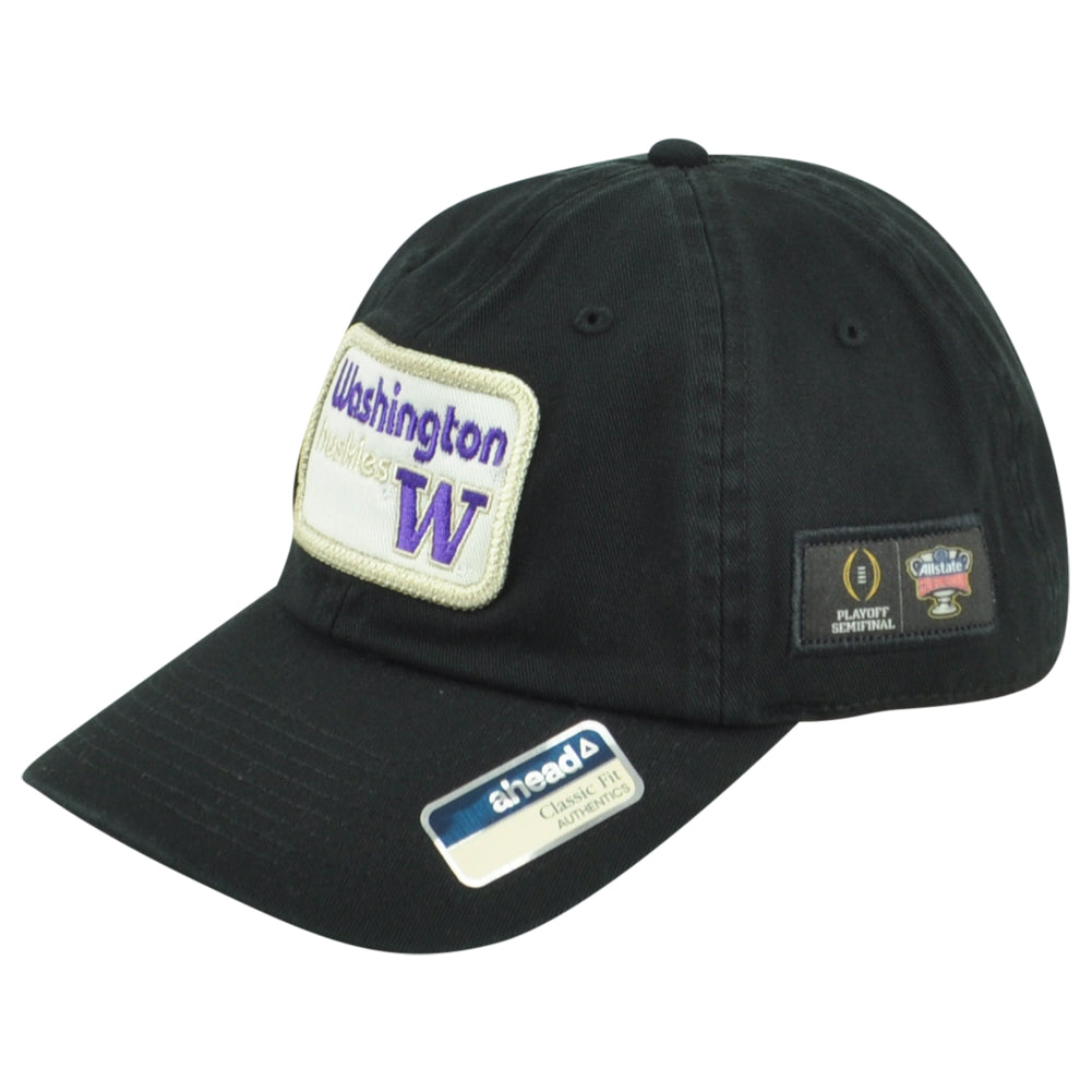 NCAA Ahead Washington Huskies Sugar Bowl Classic Fit Black Adjustable Hat Cap