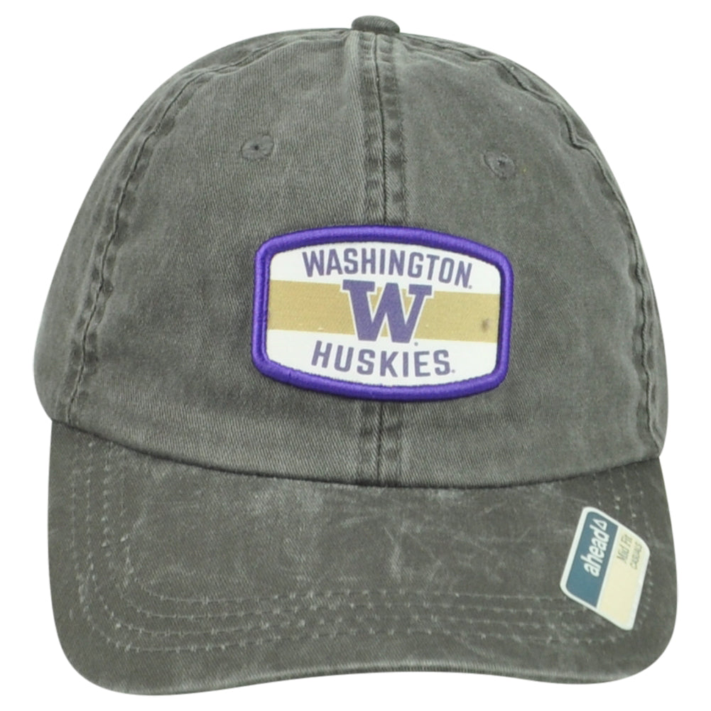 NCAA Ahead Washington Huskies Sugar Bowl Mid Fit Gray Cotton Adjustable Hat Cap