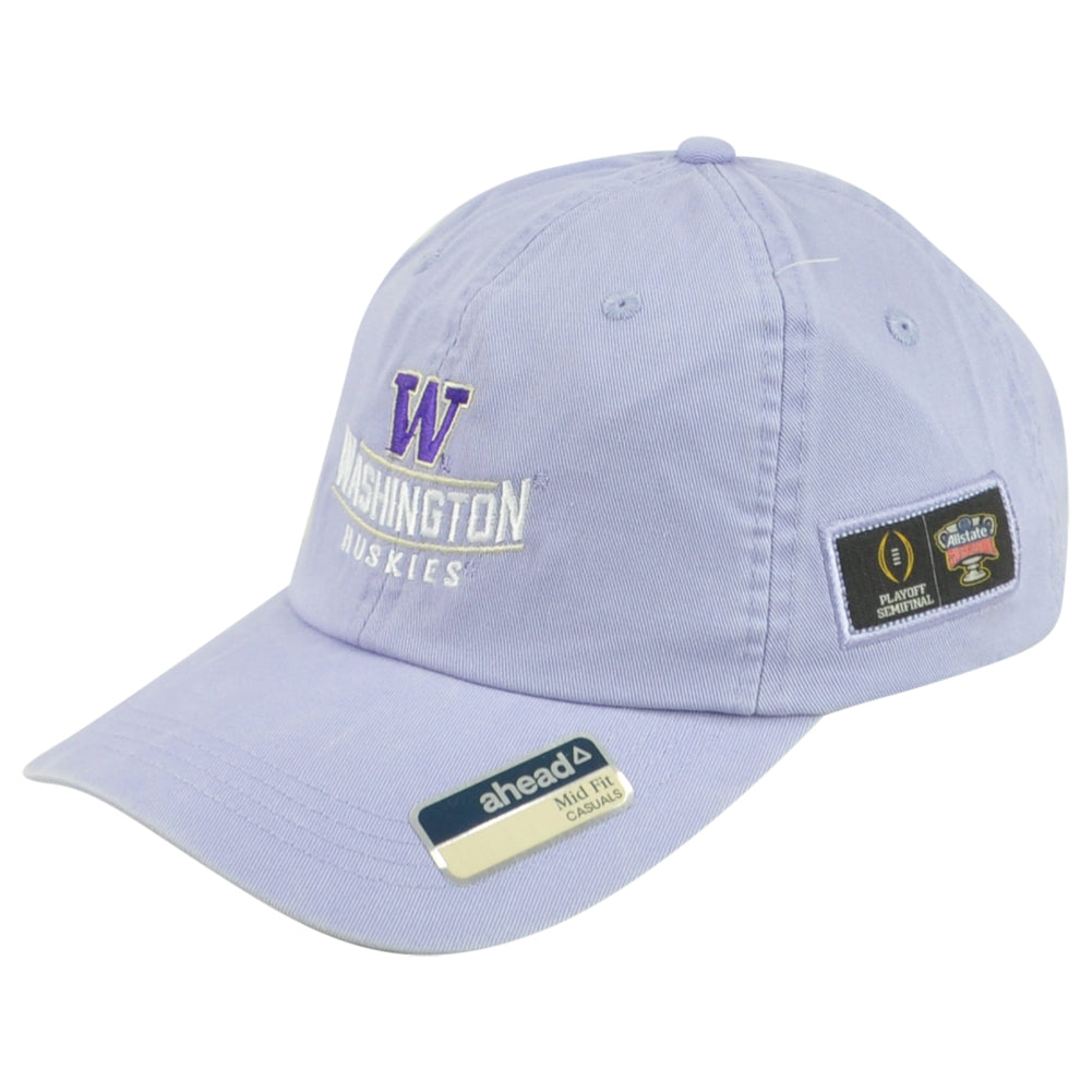 NCAA Ahead Washington Huskies Sugar Bowl Mid Fit Adult Cotton Adjustable Hat Cap
