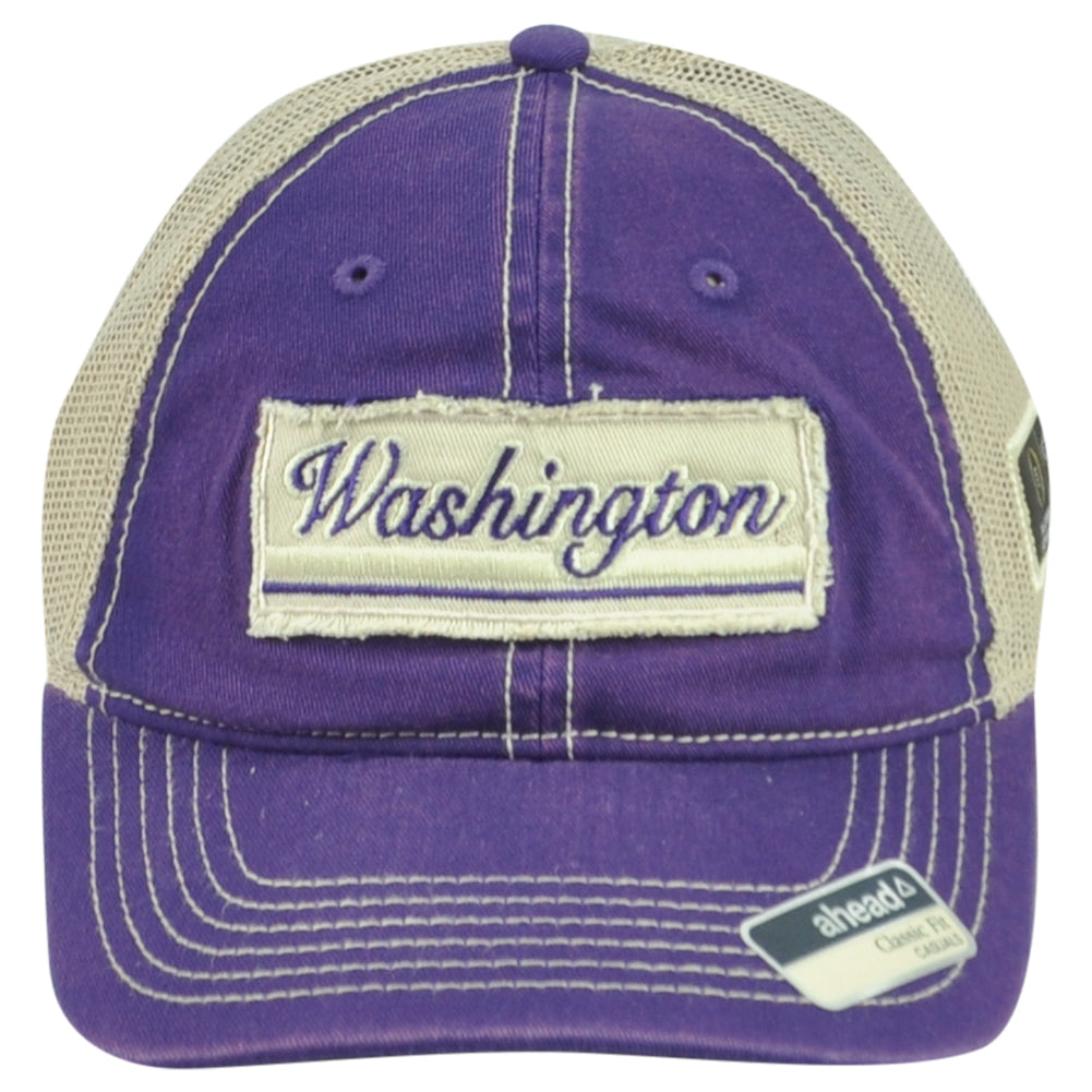 NCAA Ahead Washington Huskies Trucker Mesh Snapback Sugar Bowl Patch Hat Cap