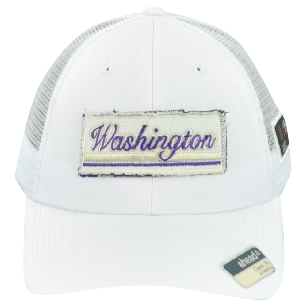 NCAA Ahead Washington Huskies Sugar Bowl Trucker Mesh Snapback Patch Hat Cap