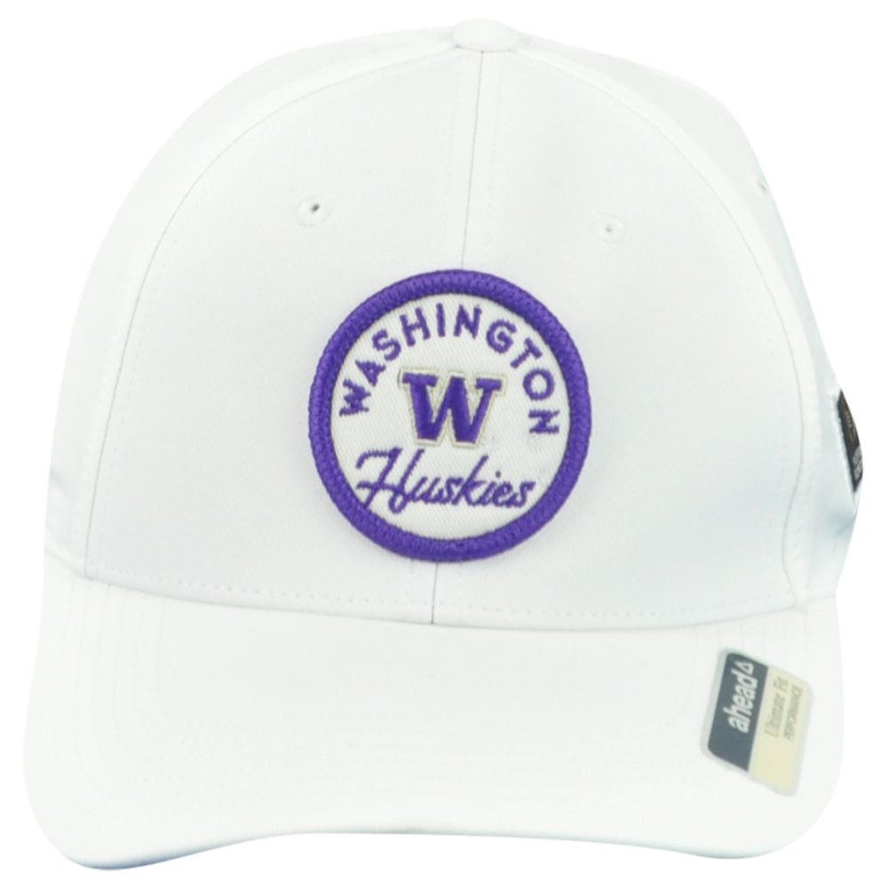NCAA Ahead Washington Huskies Semifinals Adults Ultimate Fit Adjustable Hat Cap