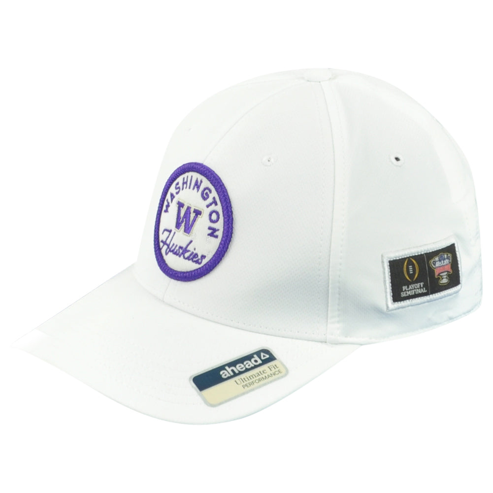 NCAA Ahead Washington Huskies Semifinals Adults Ultimate Fit Adjustable Hat Cap